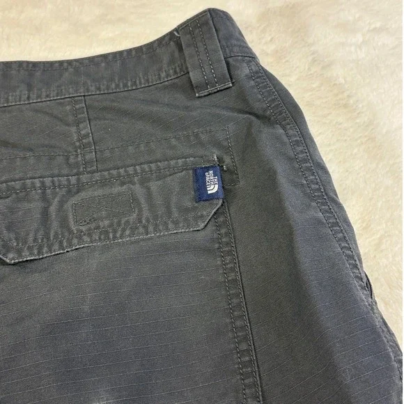 The North Face Mens Cargo Shorts Gray Ripstop Hiking Outdoor Size 34 Regular - Picture 7 of 7
